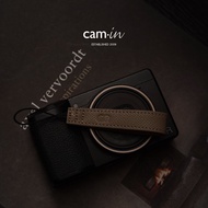 Cam-In Dây Đeo Ngón Tay Máy Ảnh Da Bò Có Vân Tay Thích Hợp Dùng Cho RICOH Gr2/GR3/Gr3x/Sony Thẻ Đen