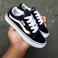 HITAM Vans1 Shoes For Boys And Girls Shoes For Children New Black Black Vans1 Kids Shoes 2023