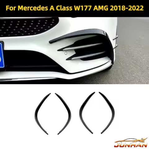Front Bumper Side Air Vent Trim For Mercedes A Class W177 A180 A200 A220 A35 AMG 2018-2022 Fog Light
