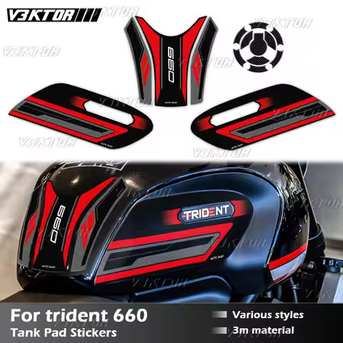 Trident660 Motorcycle Fuel Tank Sticker Tank Pad Decal Oil Gas Cap Protector For Trident 660