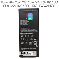 Baterai Batre Honor 4A Y5ii Y6 Y6ii SCL L21 U21 U31 CUN L22 U29 SCC U21 HB4342A1RBC Battery