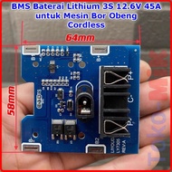 BMS 3S 45A 12.6V Baterai Li-ion Lithium Mesin Bor Obeng Cordless