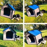 Dog House Outdoor Sunscreen Rain-Proof Waterproof Medium And Small Pet House Indoor/Outdoor Dog House Pet Kennel Dog Kennel