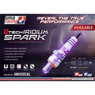 UMA RACING IRIDIUM SPARK PLUG & UTECH NICKEL SPARK PLUG (AB8R3I/AB9R3I/AC7R3I/A7RTC/B8RTC/A6RTC)