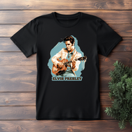Premium cotton Elvis Presley T-shirt  beautiful Elvis design t-shirt pure cotton Elvis with guitar s