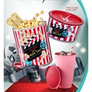 Tupperware Movie Snack One Touch Set / PWP Allegra Tall Cup (2) 450ml