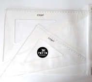 Rotring Ziegel Triangle Ruler Set / Segitiga Besar No. 12 Set 23cm / 33cm
