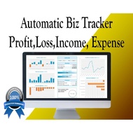 Akaun Perniagaan Untung & Rugi, Perbelanjaan & Pendapatan Automatik Excel Templates