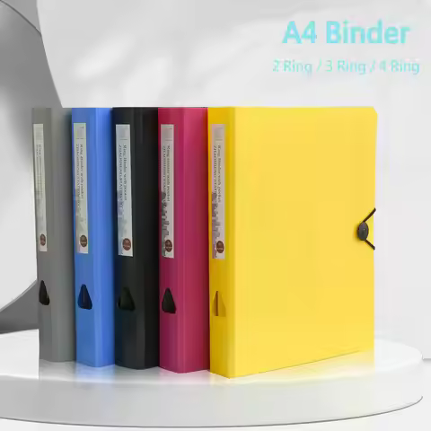 Office Supplies 2/3/4-Ring Binder A4 Folder For Documents Paper File Organizer A4 Binder Folder