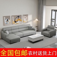 S/🔑Technology Fabric Sofa Home Small Apartment Sofa Simple Modern Cream Style Fabric Sofa Living Room Straight Row Sofa