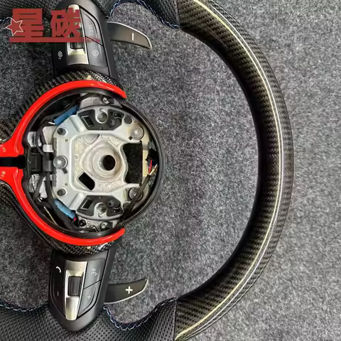 For BMW F/E-Chassis Models (M3/M5/M6) M-Style Carbon Fiber Sports Steering Wheel Assembly Upgrade