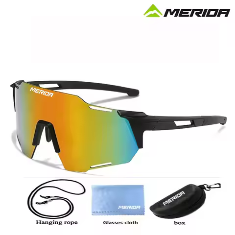 MERIDA.Unisex Bicycle UV400 Sunglasses Suitable for Running, Hiking, Bicycle Glasses Windproof Desig