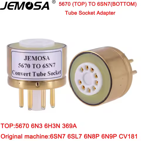 1PC 9Pin To 8Pin Tube Socket 5670 TO 6SN7 6SL7 6N8P 6N9P CV181 Electron Tube Audio Amplifier HIFI DI