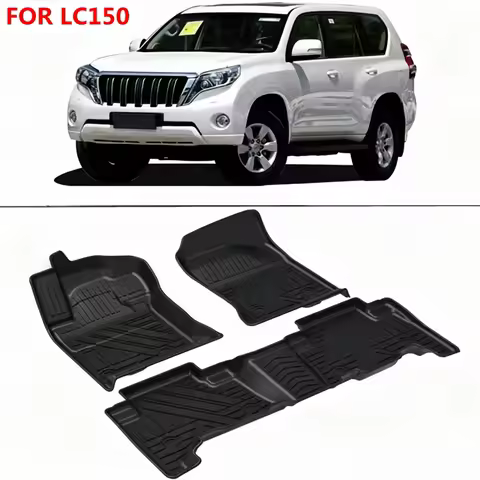 3D Car Mats Carpet Use for TOYOTA Prado LC150 Custom Car Carpet 3D Floor Foot Mats Full Set Trim to 