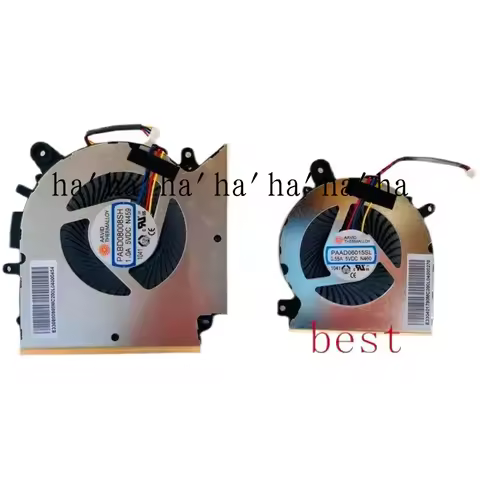 Wyoresy new original laptop CPU GPU Cooling fans for MSI samurai gf76 gf66 gl66 MS-1583 air cooling 