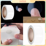 SEL 500Counts Round Sealing Sticker Clear PVC Seal Sticker Adhesive Wrapping Labels for Envelopes Ma