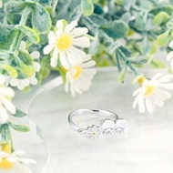 雙子星小雛菊系列-KikiLala小雛菊純銀戒指