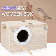 MAYSHOW Bird Breeding Box Budgie  Wooden Nesting House