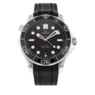 Omega Seamaster Reference 210.22.42.20.01.004, a stainless steel diver watch with rubber strap, circa 2020