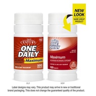 Exp: Oct 2025 ,21st Century, One Daily, Maximum, 100 Tablets