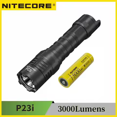 NITECORE P23i USB-C Rechargeable Tactical Flashlight 3000Lumens Dual Tail switches 6 Lighting Modes 