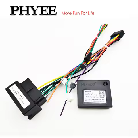 Wiring Harness CAN Bus Decoder, 16 Pin to Quadlock, for Android radio, for Mercedes B Class W245 W24