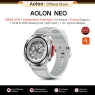 Aolon NEO Smart Watch GPS Map 1.43" GNSS Satellite 1ATM Waterproof Outdoor Sports Compass Flashlight