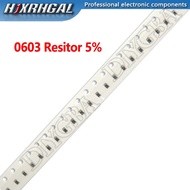 100PCS 0603 SMD 5% Resistor 150K 200K 270K 300K 470K 560K 750K 1M 3M 4.7M 10M 150K-10M Ohm 5% Resist