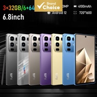 Fuffi Android 4G Mobile Phone 6.8-inch Large Screen 6GB RAM 64GB ROM 20MP Lens Face ID cheap android