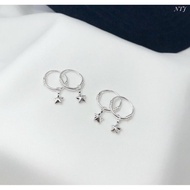 Bông tai bạc thật cho bé gái có 3 mẫu xinh xắn / JQN Official Store Cam kết bạc chuẩn chất lượngkèm