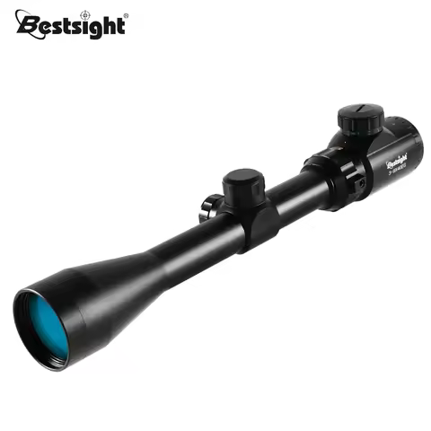 Riflescope 3-9x40 Sniper Scope Red or Green Illuminated Optical with Mounts Mil Dot Fit Fr-ee Crossh