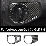 For Volkswagen Golf Mk7 Mk7.5 Premium Carbon Fiber Headlight Adjustment Sticker Interior Modificatio
