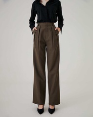 Genesis- Layer Pants (3color) กางเกงขายาวเอวสูงกระบอกตรง