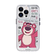 เคสไอโฟน กันกล้อง TPU ใส แบบนิ่ม ลายตุ๊กตาหมี กันกระแทก สําหรับ 14 11 13 12 Pro XS Max XR 15/15PROMAX#5061