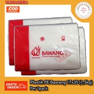 PE Onion 17x35 (1.5kg) TokoPlastic36 - PE Onion Plastic - ES Plastic - Refrigerator Plastic - Opaque