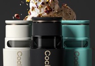 Cocinaré - [2色可選] KRUSH 無線便攜DIY 自製雪糕機 黑色│消暑神器、夏日消暑、冷凍酸奶 / 冷凍零食等、簡易清洗