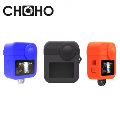 For Gopro Max Accessories Protective Silicone Case Soft Rubber silica gel + Lens Cap Protector Housi