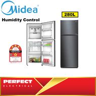 Midea 280L 2 Door Inverter Refrigerator 4 Star Rating  Inverter Quattro Refrigerator / Fridge / Peti Sejuk MDRT346MTB28-MY