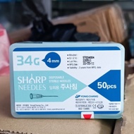 Combo of 10 meso nourishing needles for skin tightening, 34G needles, 32G needles, Medical standard