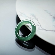 Blue Water Jade Ring Men Women Fine Jewelry Genuine Myanmar Jadeite With Certificate High Ice Grade
