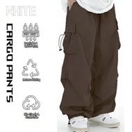 【S-5XL】Cargo Pants For Men 6 Pocket Men Straight Pants Baggy Pants Korean Loose Wide Leg Pants