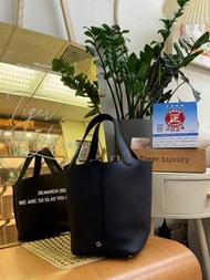 門市現貨 Hermes Picotin 18 P18 黑銀