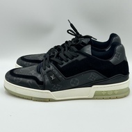 路易威登/Lv TRAINER 黑色LV老花版運動鞋 41碼