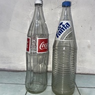 botol kaca coca cola 1Ml 1Liter dan fanta untuk jual bensin