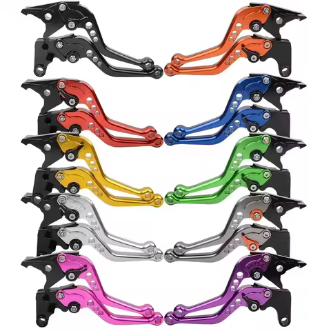 Short Motorcycle 7/8" 22mm Adjustable Brake Clutch Levers For Kawasaki Z1000, Z1000SX/NINJA 1000/Tou