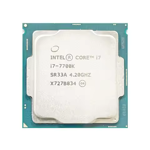 Used Intel Core i7 7700K i7-7700K Quad-Core Eight-Thread 4.2 GHz 91W Processor 8M LGA 1151 Desktop C