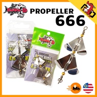 SAWA-D KNOCKING PROPELLER 666 KPDB158 UNTUK UMPAN TIRUAN