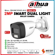 DAHUA 2MP B1A21-A-IL SMART DUAL LIGHT HDCVI FIXED-FOCAL BULLET CAMERA - Built in mic