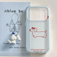 DogGirl Stripe Fancy Casing Realme C65 C85 Pro C75X C71 Note 70 C75 60X 9 Pro+ 10 Pro 5G C63 Narzo 5