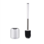 TPR Toilet Brush Rubber Head Holder Cleaning Brush For Toilet Wall Hanging Floor Bathroom Cleaning Tools with Tweezers